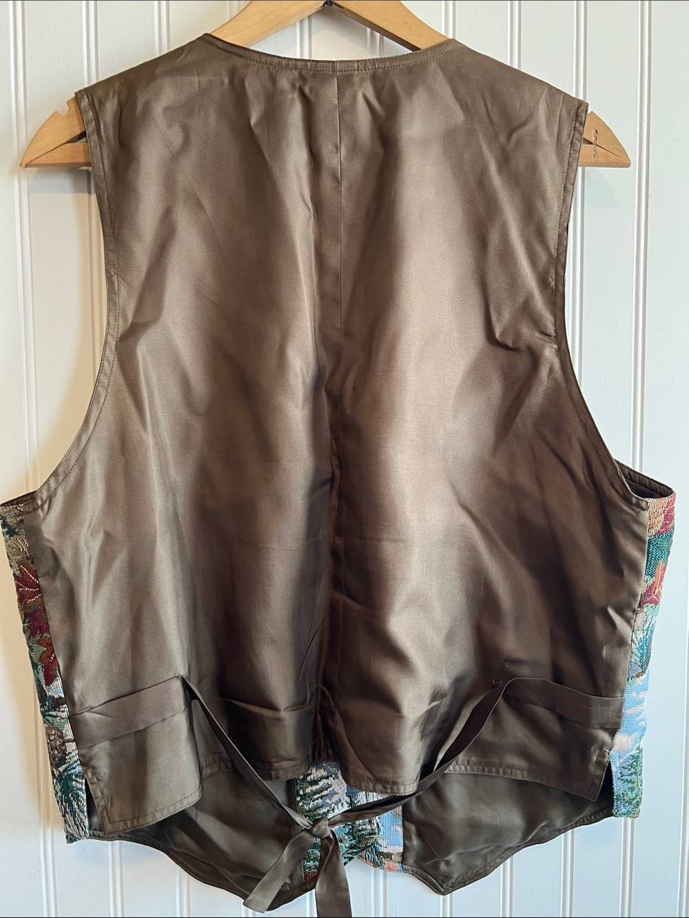 Lizsport vintage tapestry vest deer elk outdoors mountain - Picture 7 of 9
